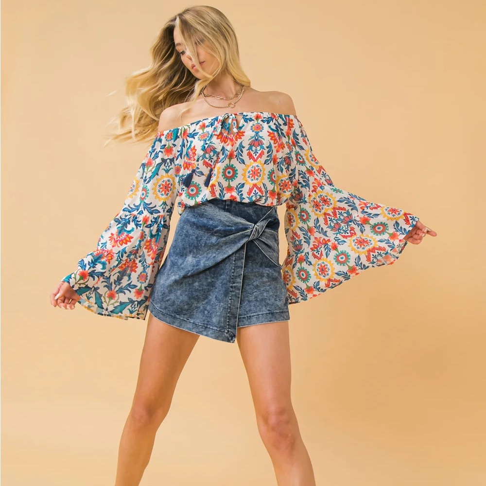 Vici All About It Front Twist Skort